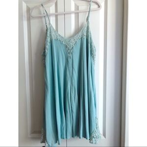 Never Worn! Flowy Shift Dress with Lace Detail